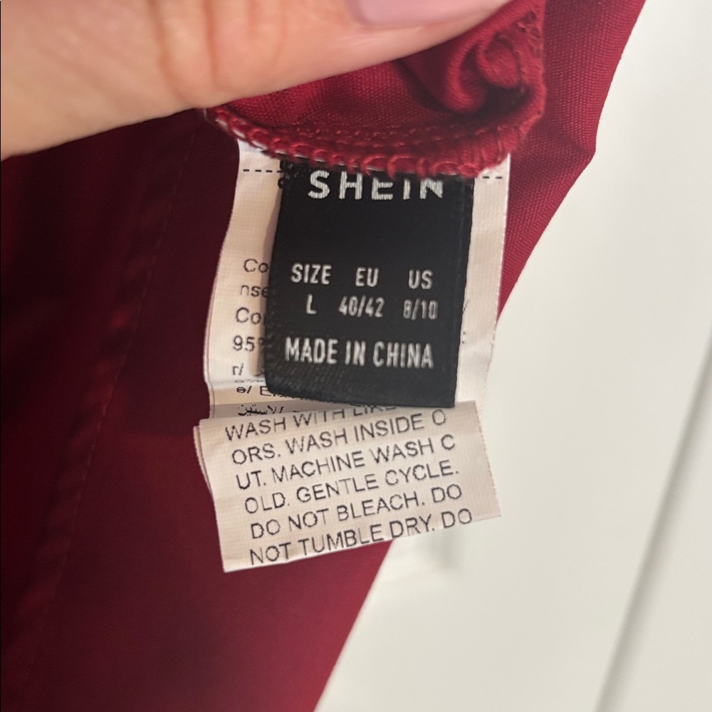 SHEIN Red Strapless Romper - Picture 5 of 5